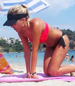 Milf in thong bikinis