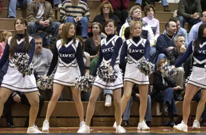 Candid cheerleaders