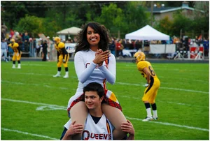 Candid cheerleaders