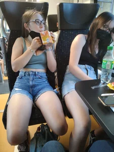 German Teen Sluts On A Train
