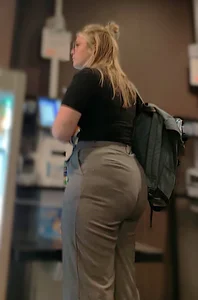 Office Pants Phat Ass Blonde PAWG