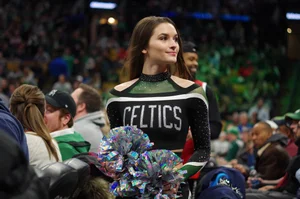 Candid cheerleaders