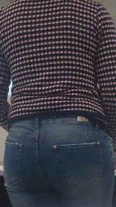 Co-worker in tight jeans