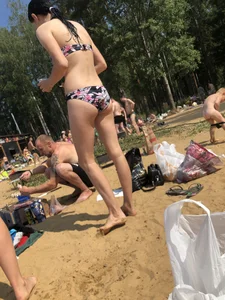 Hot girl at the lake beach creepshots