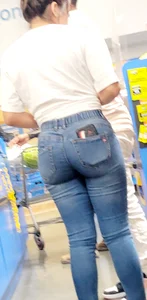 Around town ass in jeans