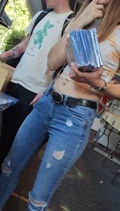 Slim girl has a nice tight ass