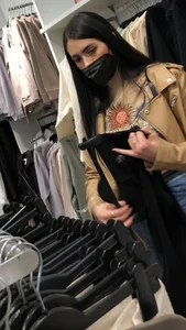 Masked girl at the mall  (Not OC)