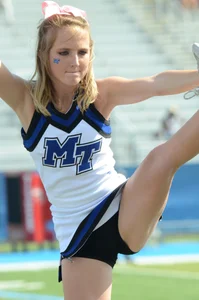 Candid cheerleaders