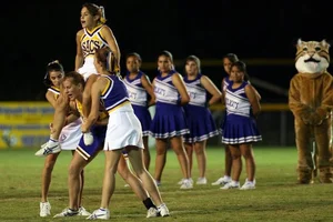 Candid cheerleaders