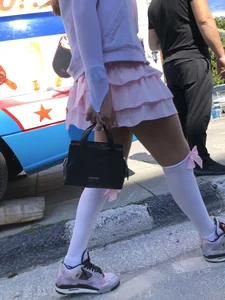 Carnival girls wearing pantyhose, spandex shorts, stockings, skirts and other outfits