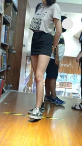 Cute Teen Princess with Beautiful legs in miniskirt