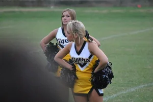 Candid cheerleaders
