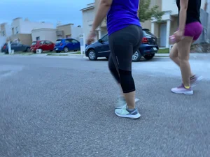 Tight tight purple shorts