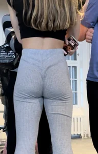 Pt.2 SUPER TIGHT college blonde in tight sweatpants