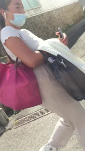 Pretty french teen with great ass and hot eyes