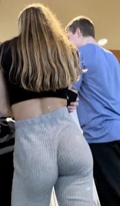 Pt.2 SUPER TIGHT college blonde in tight sweatpants