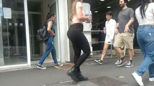Blonde PAWG in tight jeans (OC)