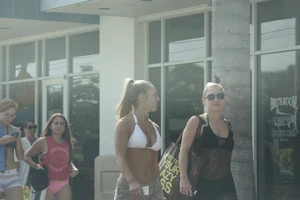 A bunch of hot bikini babes at Ft Lauderdale Florida