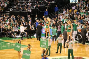 Candid cheerleaders