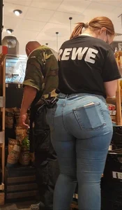 A BRUNETTE PAWG WORKER AT REWE (NON-OC)