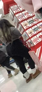 (OC)target latina capped in black biker shorts close ups