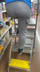 Sexy PAWG Walmart Employee Stocking shelves. (FIRST POST, OC)