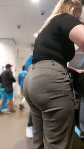 Office Pants Phat Ass Blonde PAWG