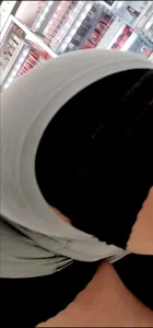 Hispanic fake tits and BBL bent over pussy close up