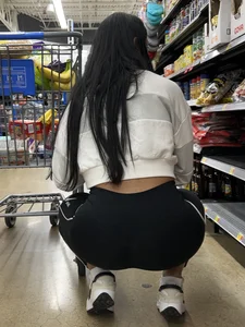 Brown skinned latina squatting and shopping (oc)