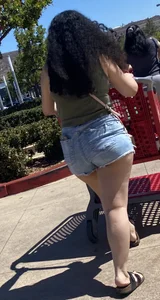 Latina teen Ass so big it’s spilling out of shorts that aren’t even that short