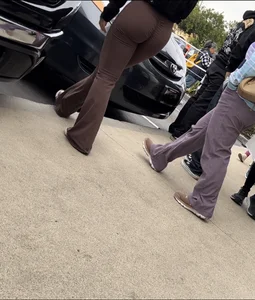 Nice ASIAN Shopping (brown Flares)