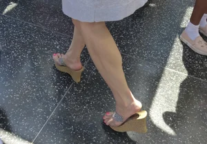 Candid feet