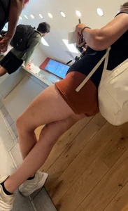 College Chick with a Big Mound in Tight Booty
