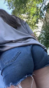 Cute Bubble With Tight Jean Shorts Wedgie (OC)