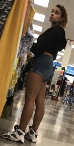 Leggings and shorts while running errands