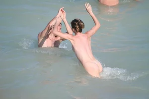 Continesti nude beach girls in Romania