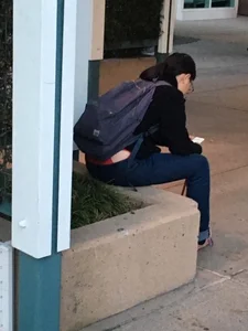 Bunch of girls with their thongs hanging out