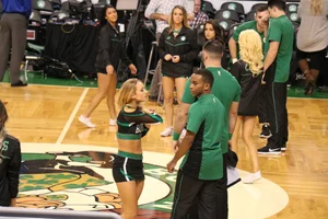 Candid cheerleaders