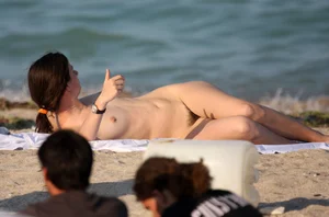 Mix of nude beach girls with sexy bodies