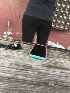 Coworker with a nice ass in leggings