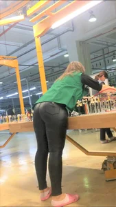 MILF big ass at work