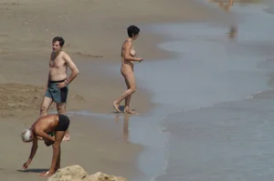 Sexy mature girls on Vilanova topless beach