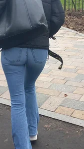 Tight Jeans Student Great Figure