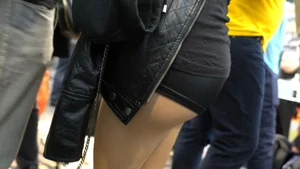 Tight body in spandex shorts