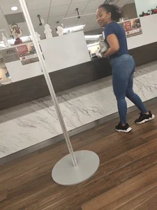 Light skin ebony with a phat butt