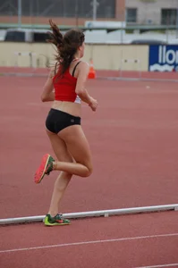 Candid track and field girls