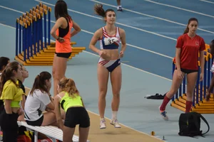 Candid track and field girls