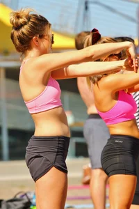 Candid yoga girls
