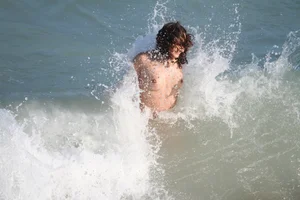 Continesti nude beach girls in Romania