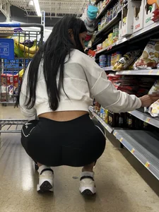 Brown skinned latina squatting and shopping (oc)